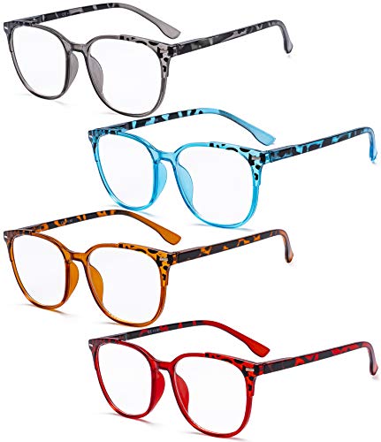 Image of Eyekepper Ladies Reading Glasses - 4 Pack Large Square Readers for Women