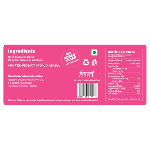 Image of Flyberry Gourmet Mabroom Dates (Khajoor) (5Kg)