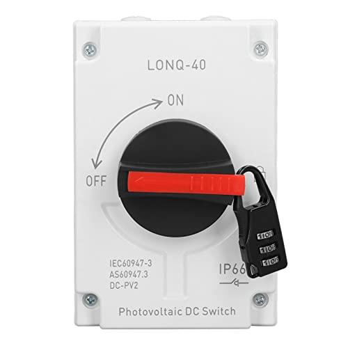 Interrupteur de déconnexion solaire photovoltaïque 4P DC 1000V isolateur étanche IP66