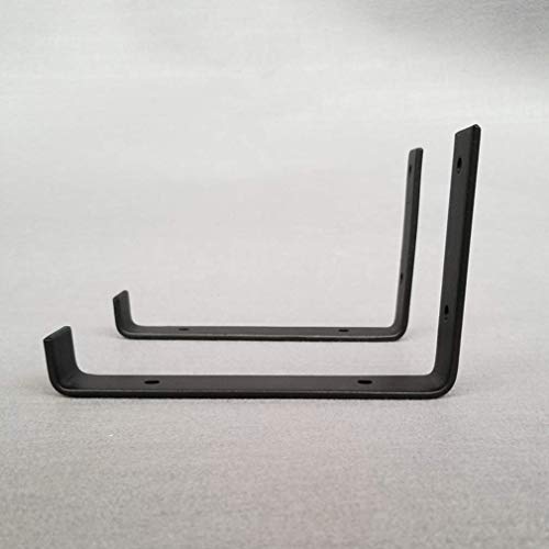 Supports d'étagère muraux robustes en fer avec lèvre de sécurité pour rayonnage de charge