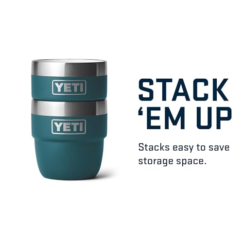 Image of YETI Rambler 4 oz Stackable Cup, Stainless Steel, Vacuum Insulated Espresso /Coffee Cup, 2 Pack