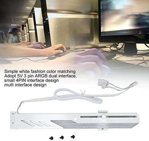 Soporte para Tarjeta Gráfica Blanco con RGB miniatura 4