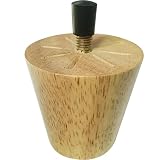 Jaswass Round Wooden Furniture Legs Solid Wood 2 Inch Sofa Replacement Legs for Armchair Cabinet Cha