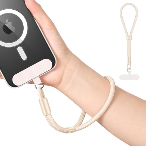 MoKo Hand Wrist Strap, cordón ajustable para teléfono móvil con lengüeta de sujeción, correa manos libres para iPhone y la mayoría de smartphones, Camllo