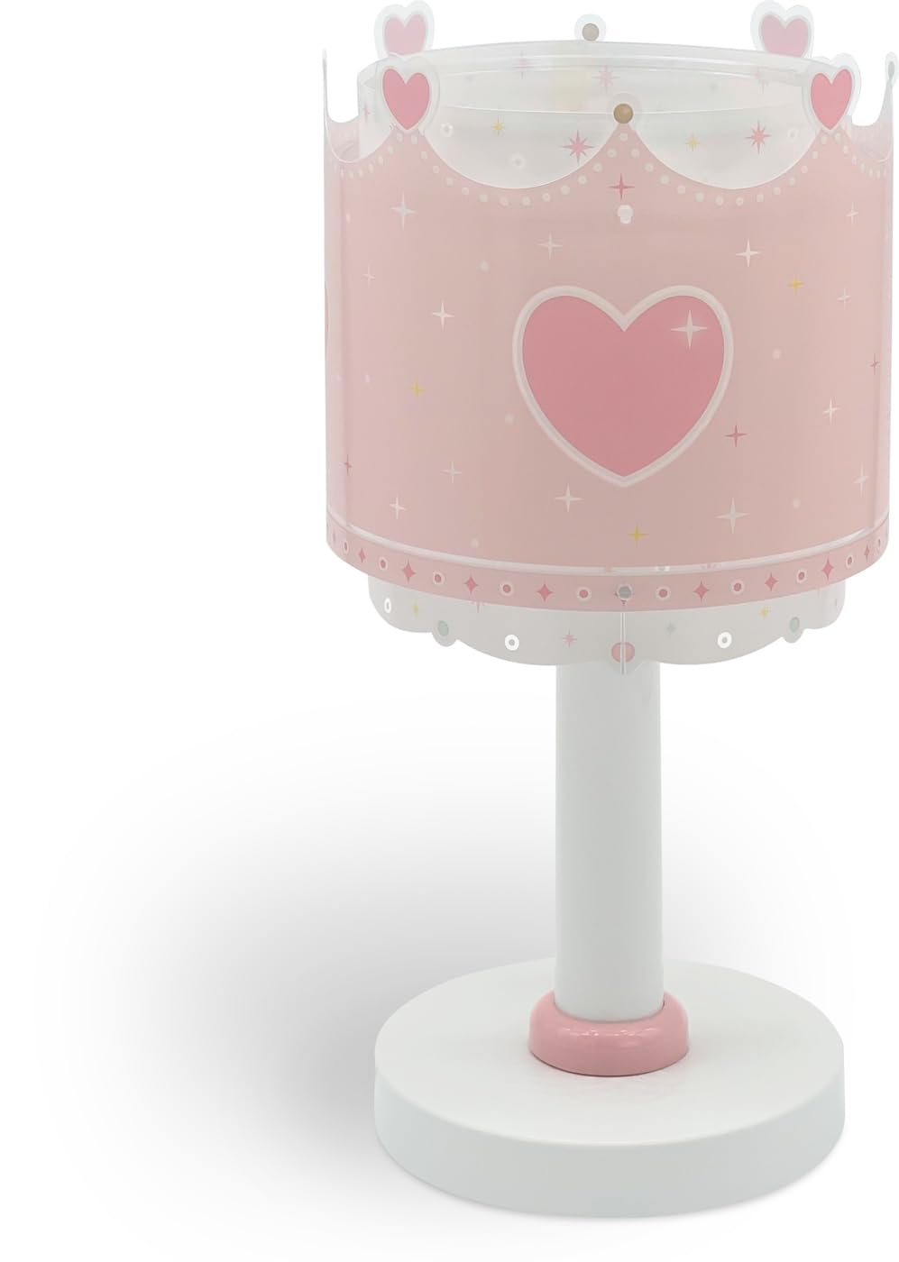 Dalber Lampada da tavolo o comodino per bambini Little Queen Regina Corona, 61101N, G4-4W LED - Lampadina inclusa
