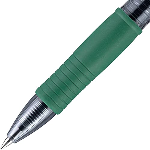 Pilot G2 Retractable Gel Pens with Green Ink #TOP25