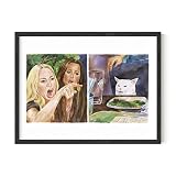 HAUS AND HUES Framed Meme Wall Art - Cat Meme Canvas Wall Art Funny Wall Decor, Cool Room Decor For