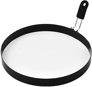 Round Egg Rings, Crumpet Ring Egg Mold Shaper for Pancake Cooking Griddle Breakfast Sandwich Burger