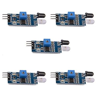 Youmile - Paquete de 5 módulos infrarrojos de sensor de evitación de obstáculos por infrarrojos para Arduino Smart Car Robot 3 hilos | Ya disponible en tu tienda friki favorita! En mundofriki.es! Youmile - Paquete de 5 módulos infrarrojos de sensor de evitación de obstáculos por infrarrojos para Arduino Smart Car Robot 3 hilos | Ya disponible en tu tienda friki favorita! En mundofriki.es!