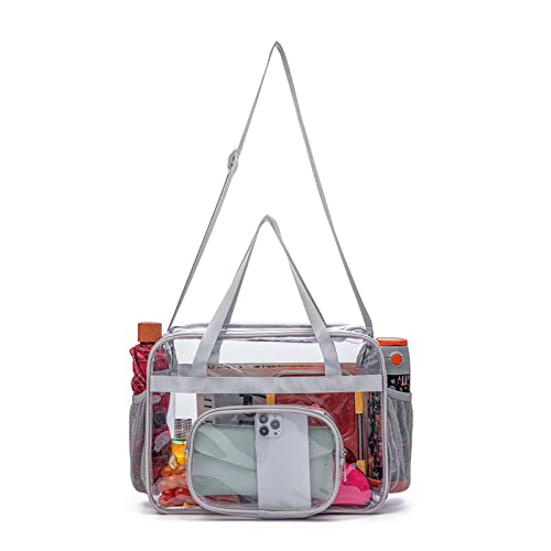 UEOE Clear Bags Stadium Approved See Through Tote Bag Large Clear Tote Bag