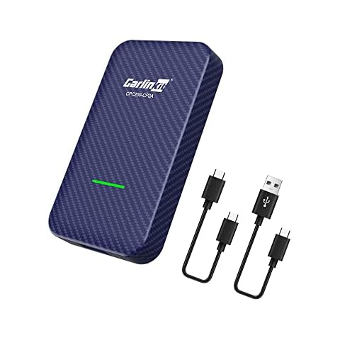 CarlinKit 4.0 Wireless Adapter, Wireless CarPlay & Android Auto Adapter Only for Cars with Factory Wired Apple CarPlay, Direct Plug-in USB Dongle, Realize Wired to Wireless Cover