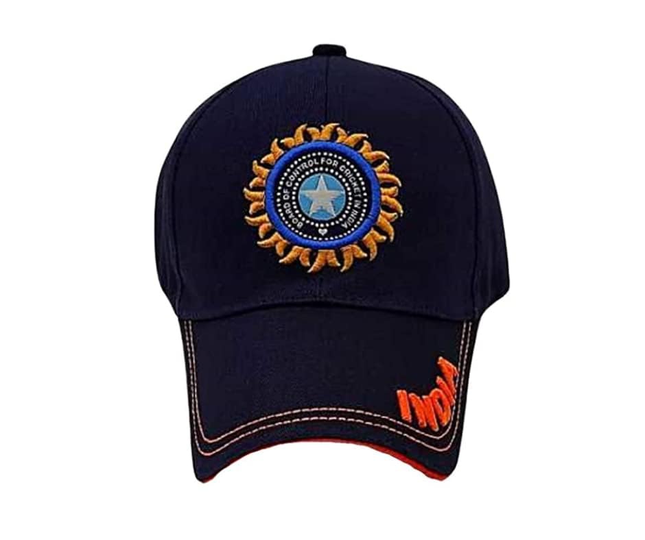 ZaySoo Cap for Men, Women, Kids Cotton Blend, Summer All Season Sports, Cricket, Gym, Branded, Stylish Adjustable Buckle India Cricket Quality Headwear(Black)