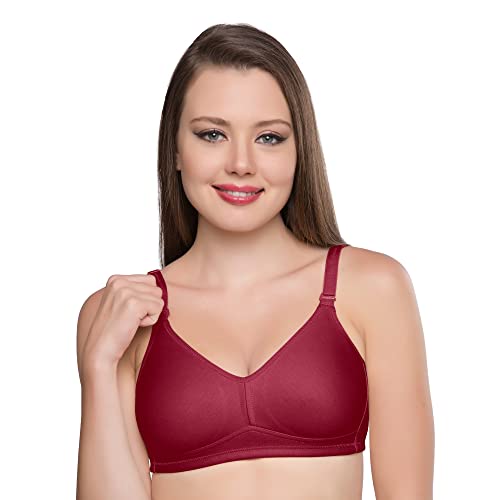 Image of TRYLO Cotton Riza Minimizer Women's Non-Padded Non-Wired Seamless Molded Bra
