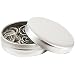 JAM PaperĀ® Papercloops - Round Circular Paperclips - Silver - 50 Clips per Pack