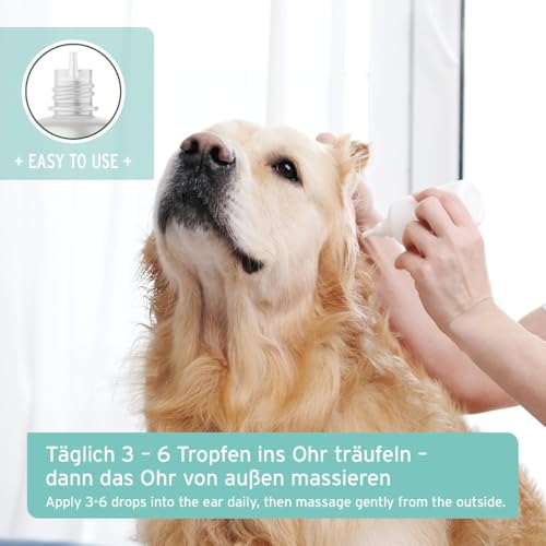 AniForte Ohrentropfen mit kolloidalem Silber 25ppm & Ringelblume 50ml | Für Hunde, Katzen & Kleintiere I Bei Ohrentzündungen, Juckreiz I Ohrenpflege, Ohrenhygiene, Gesunde Ohren – Bild 5
