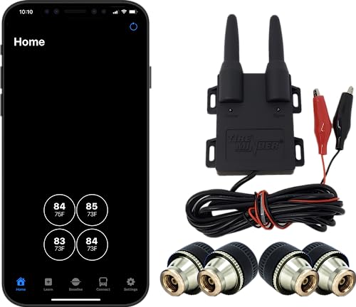 TireMinder Smart TPMS with 4 Transmitters for RVs, MotorHomes, 5th...