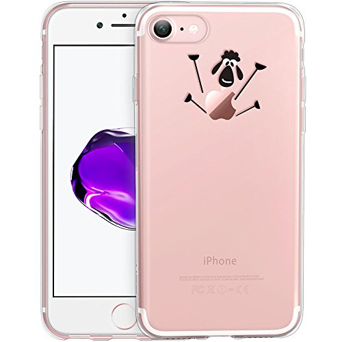 ESR iPhone 7 Case, iPhone 7 Clear Soft TPU Protective Case Back Cover with Cute Cartoon Pattern [Slim Fit] [Ultra Thin] for 4.7 inches iPhone 7 (2016 Release)(Little Lamb)