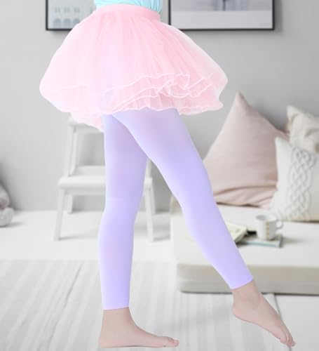 Girls Footless Tights Opaque Leggings for kids Soft Dance Students Tights3