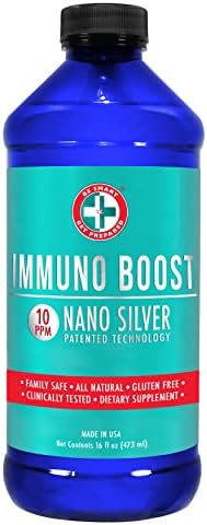 Be Smart Get Prepared 10 PPM Nano Silver Immuno Boost Supplement,16 FL Oz