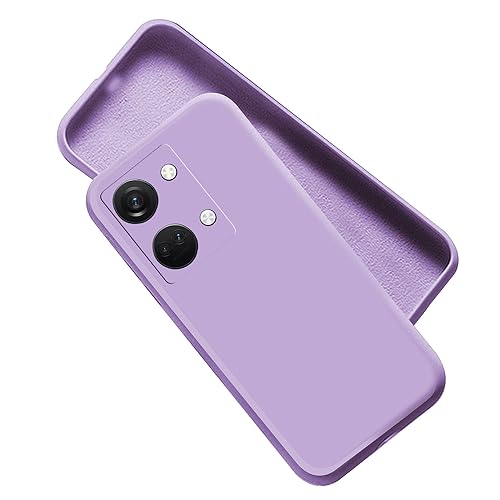 Image of A rtistque Liquid Silicone Matte Shockproof Flexible with Camera Protection Soft Back Cover Case for Oneplus Nord 3 - Purple