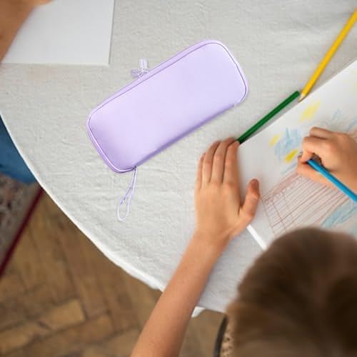 Image of Rolin Roly Multi-function Pencil Case Pencil Box Large Capacity Pen Case Holder for Women Pen Bag Organizer with Zipper (purple)
