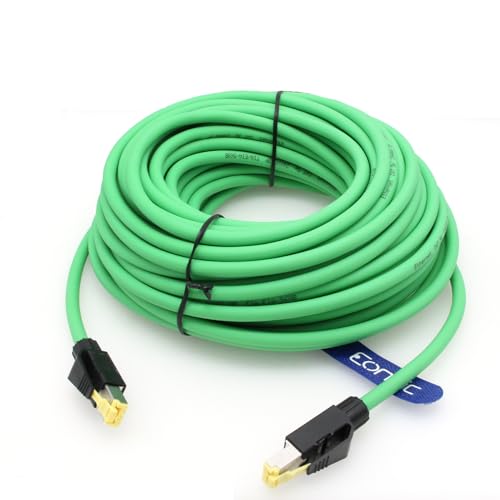 Cable Gigabit Ethernet Cat 5e redes cables blindados RJ45 macho de 20 metros para cámaras de visión