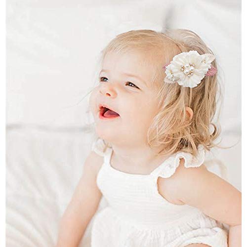 Flower Hair Clips Set-Cherrboll 3Pcs Floral Hair Bow Accessories For Baby Girl Toddles Teen Gifts #TOP3