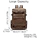 Jahomieo Vintage Canvas Backpack Casual Travel Rucksack 15.6inch Laptop Daypacks Hiking Camping Backpack