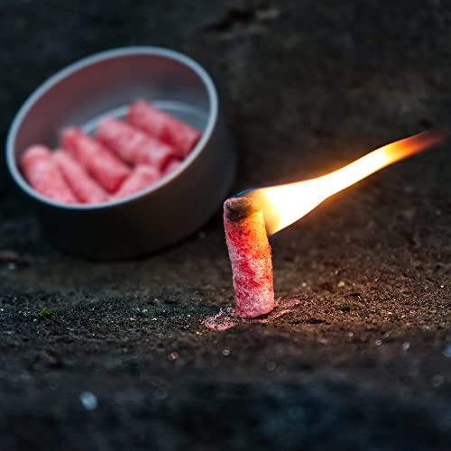 CampFeuer Feuerstahl Set mit Feuerstahl und Grillanzünder | Notfall Feuerzeug mit Wachszunder, Notfallausrüstung für Camping | Funkenstab, Zündstab, Survival Set, Fire Starter, Survival Kit – Bild 5