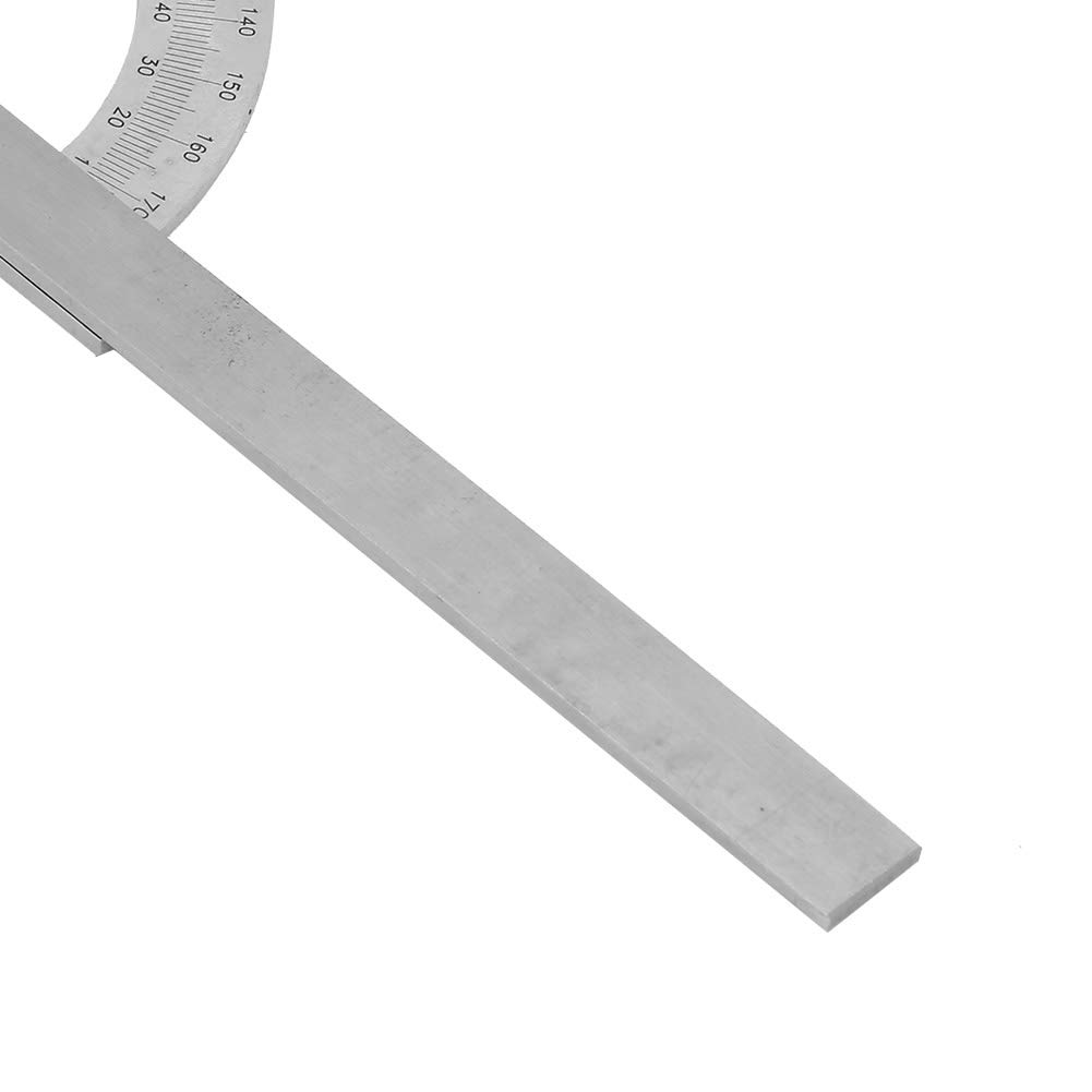 Détecteur d'angle 180° en acier au carbone, rapporteur précis pour mesure d’angle et traçage – outil de menuiserie et bricolage