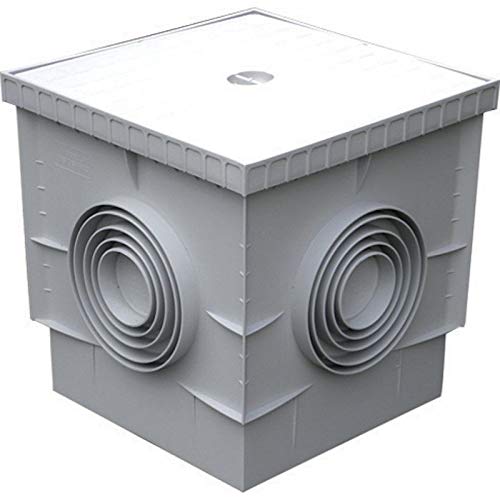 POZZETTO 55x55 550x550 CON COPERCHIO COLORE GRIGIO IN PPR 55 CM