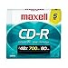 Maxell 648205 CD-R With Slim Jewel Cases 5 Count