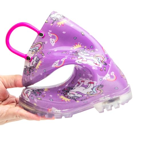Image of HugRain Light Up Rain Boots for Little Kids