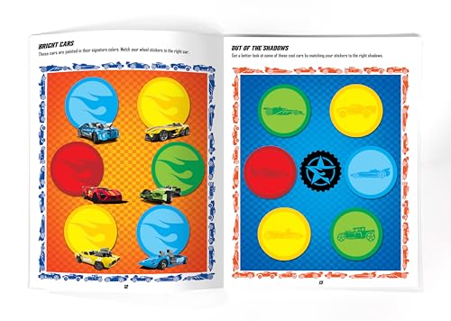 Hot Wheels Sticker Book Treasury - Activity Books for kids, 350 reusable stickers, 96 pages of fun