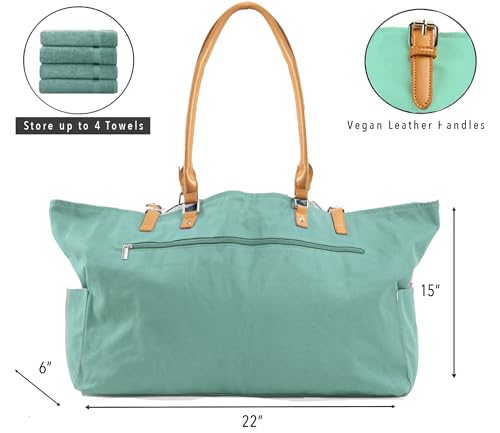 Image of Keho Waterproof Beach Bag with Pockets For Women (Sandproof)