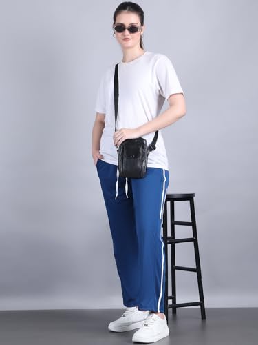 Image of Mack Jonney Striped | Relaxed Fit | Polyster Lycra Trackpant for Women-M01