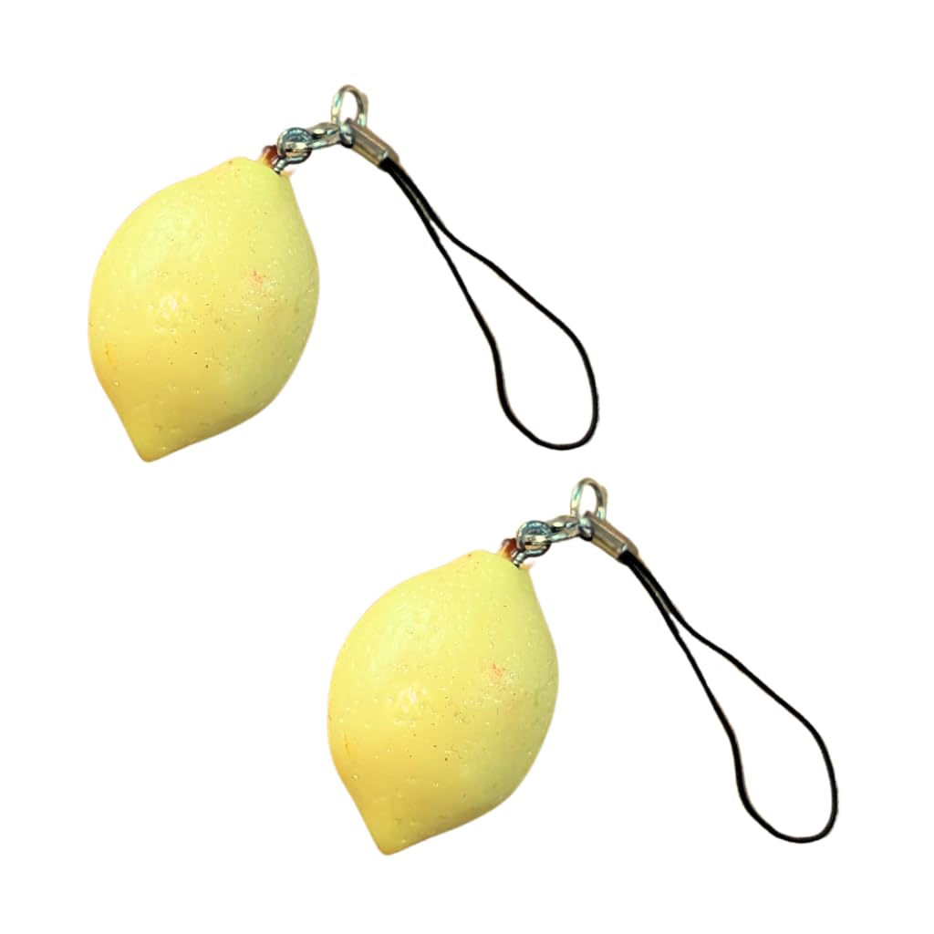 [Gracias] レモン グラシアス レモン型 ファッションフルーツストラップ２個セット