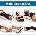 ComfiLife Lumbar Support Pillow for Sleeping Memory Foam Pillow for Back Pain Relief - Side, Back and Stomach Sleepers- Triangle Wedge Pillow - Bed Rest Pillow - Medium-Soft (White, Standard)