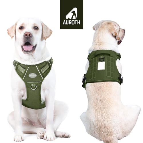 Image of AUROTH Dog Harness for Large Dogs, No Pull Tactical Dog Vest Heavy Duty