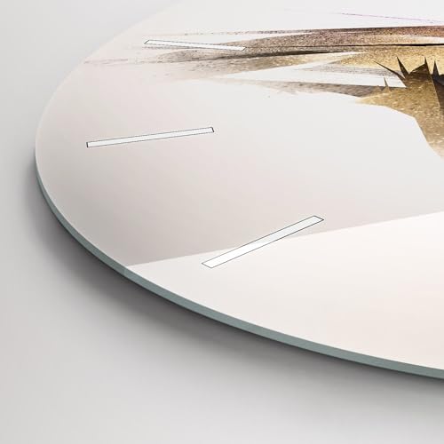 Horloge en Verre 30 cm Wallfluent Prédateur d'oiseaux - 6