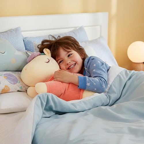 Image of Zest 4 Toyz Unicorn Soft Toy for Girls (40 cm) | Cute Stuffed Animal Plush Toy | Baby Toys | Cuddly Teddy Bear for Kids | Unicorn Toy | Birthday Gift for Girls - Multicolor
