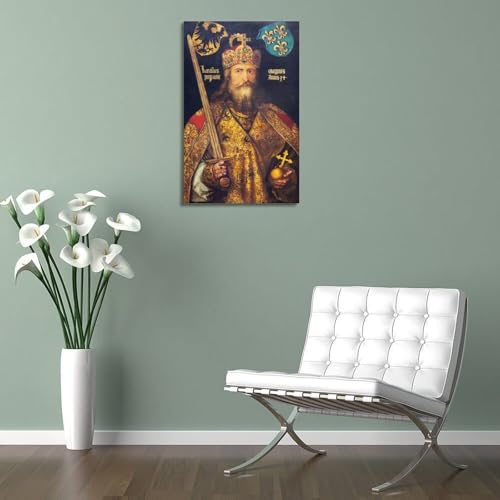Charlemagne par Albrecht Dürer affiche sur toile Renaissance rétro 50x75 cm
