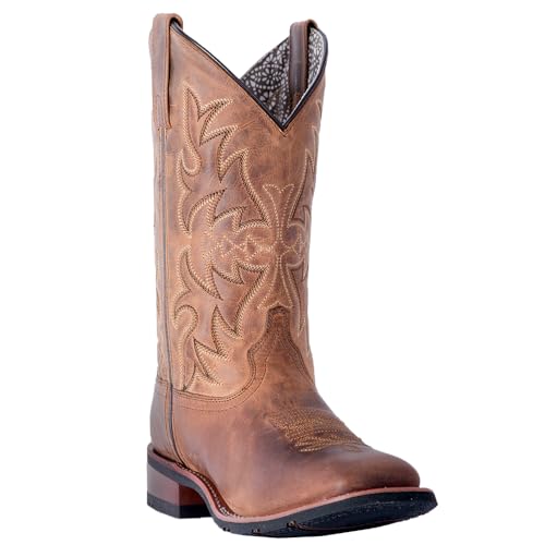 Laredo Dan Post Tan Anita Womens Broad Square Toe Western Boots 56022