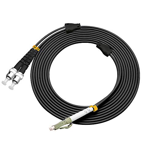 Cable de fibra óptica multimodo LC-ST de 15M y 50/125 OM2 dúplex exterior acorazado