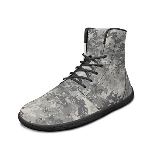Image of Fashion Print Womens Mens High Top Barefoot Sneakers Flat Shoes