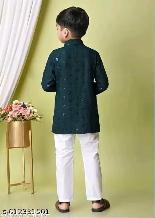 Image of Baby Boys Cotton blend dress for summer season and all seasons ||Tikki punjabi,c