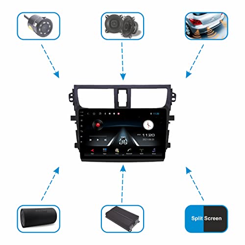 Image of 9 Inches Android System for Old Celerio with 2GB /32GB RAM & ROM, Gorilla Glasses /Full HD Display /WiFi /GPS /SWC and HD Parking Camera (Old Celerio (2014-2020))