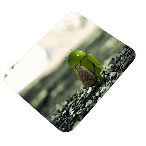 Image of Android Logo Design Printed Rubber Base Mat Finish Mouse Pad for PC /Laptop - Multicolor