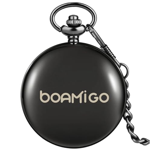 Relógio De Bolso Masculino Vintage Original Quartz Antigo (Preto)