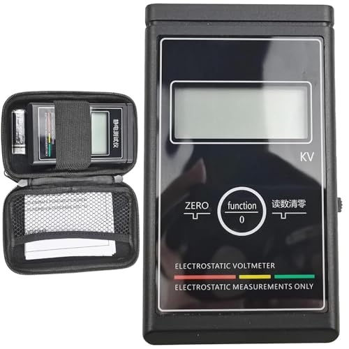 Medidor De Campo Electrostático Portátil, Probador De Campo Eléctrico Portátil, Con Pantalla LCD, Rango De Medición 0~50 KV, Función De Limpieza Con Un Solo Clic, Para Fibra Textil Papel Caucho